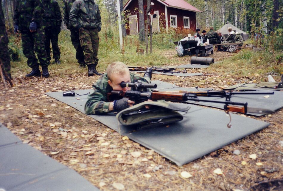 Finnish sniper with SVD