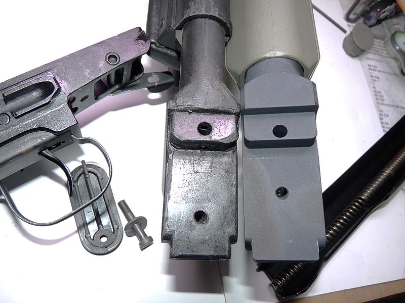 Lynx butt stock adapter holes