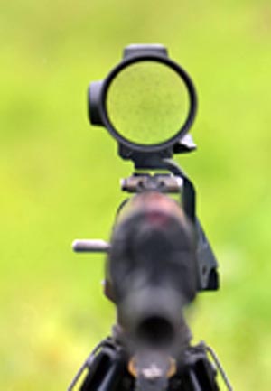 Lynx scope mount sentered over bore