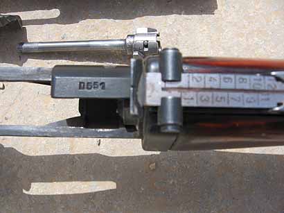 SVD cutaway rear sight leaf