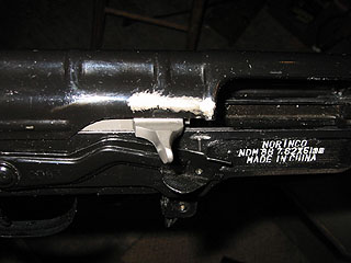 scuffs on the ejection port 
