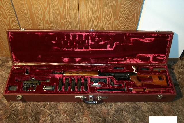 Norinco NDM-86 in red velvet lined case